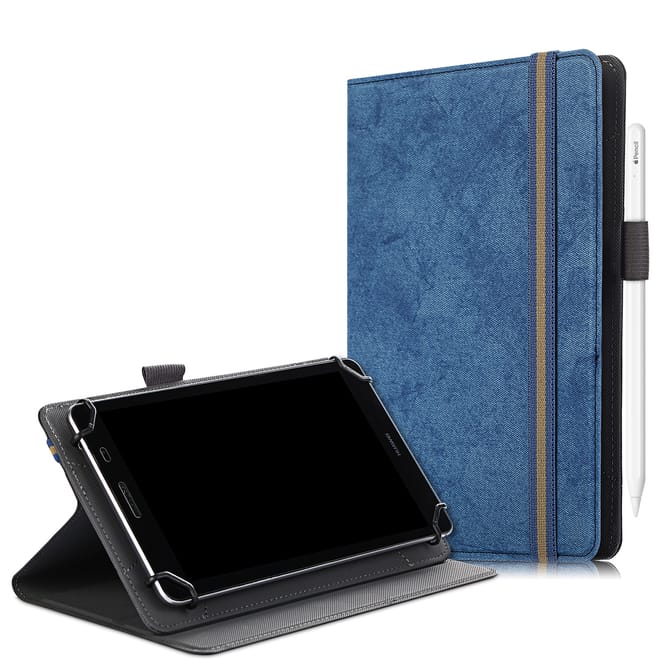Universal Θήκη Wallet Book Case για Tablet 7"-8" - Dark Blue