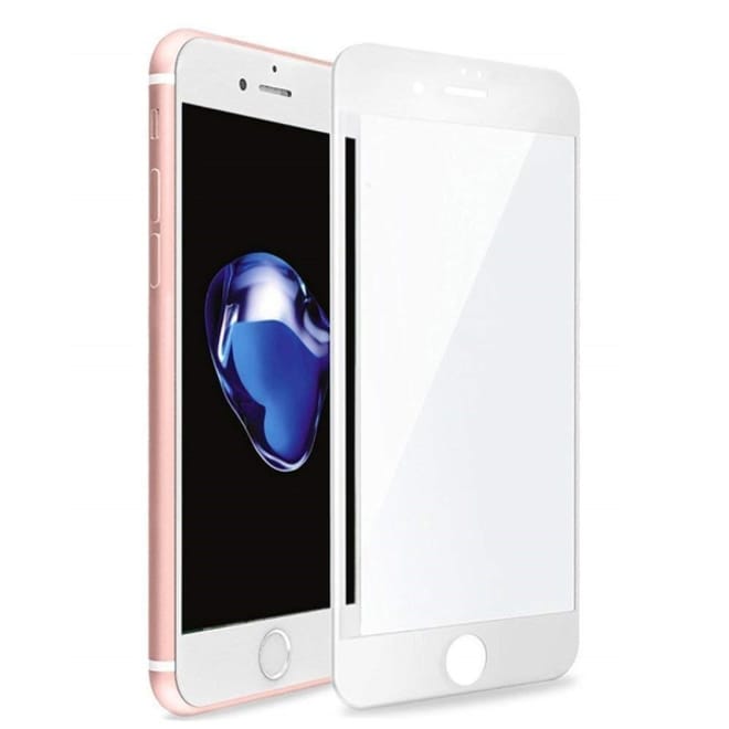 Vivid Full Face Tempered Glass iPhone 6 / 6s /7 / 8 Plus - White