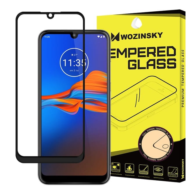 Wozinsky Tempered Glass - Fullface Αντιχαρακτικό Γυαλί Οθόνης Motorola Moto E6 Plus - Black