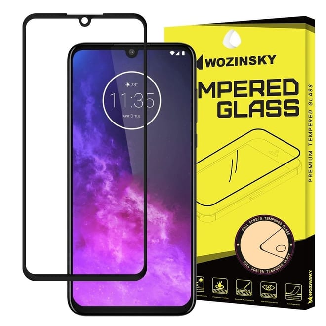 Wozinsky Tempered Glass - Fullface Αντιχαρακτικό Γυαλί Οθόνης Motorola One Zoom - Black