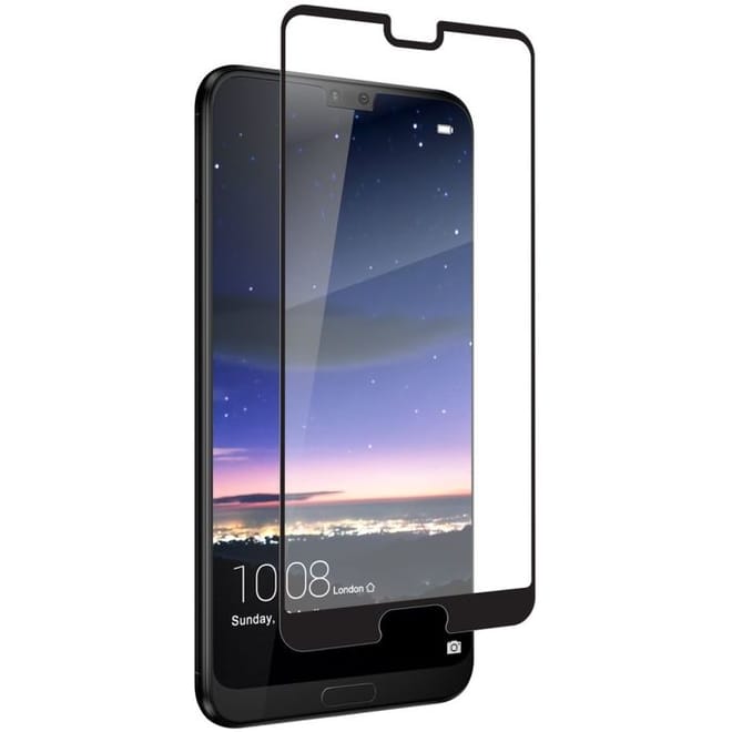 Zagg Invisible Shield glass & Curved Full Face Huawei P20 - Black Finish