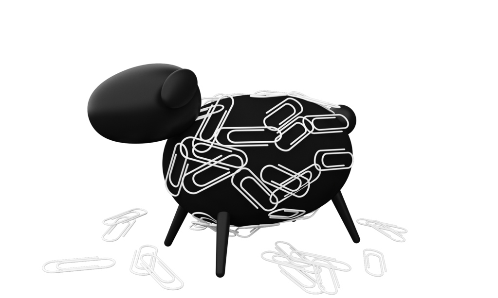 Allocacoc Sheepi - Magnetic Paperclip Holder - Μαγνητική Βάση-Πρόβατο για Συνδετήρες