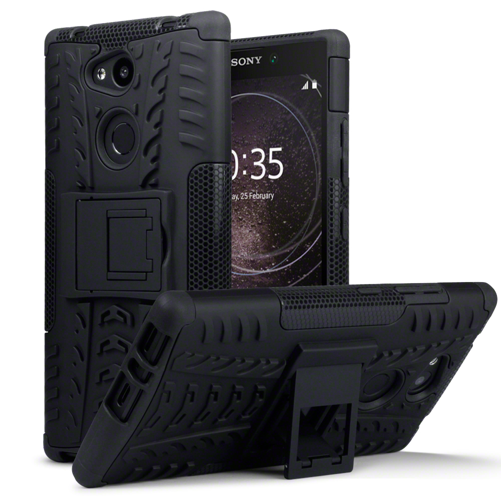 Terrapin Ανθεκτική Θήκη με Stand για Sony Xperia L2 - Black 