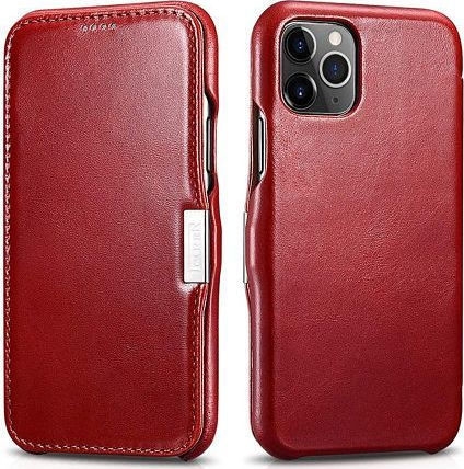 iCarer Vintage Series Side-Open Δερμάτινη Θήκη iPhone 11 Pro Max - Red (RIX1109-RD)