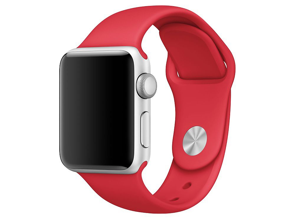 Ανταλλακτικό Λουράκι Σιλικόνης Apple Watch 1/2/3 (38mm) - Red - OEM