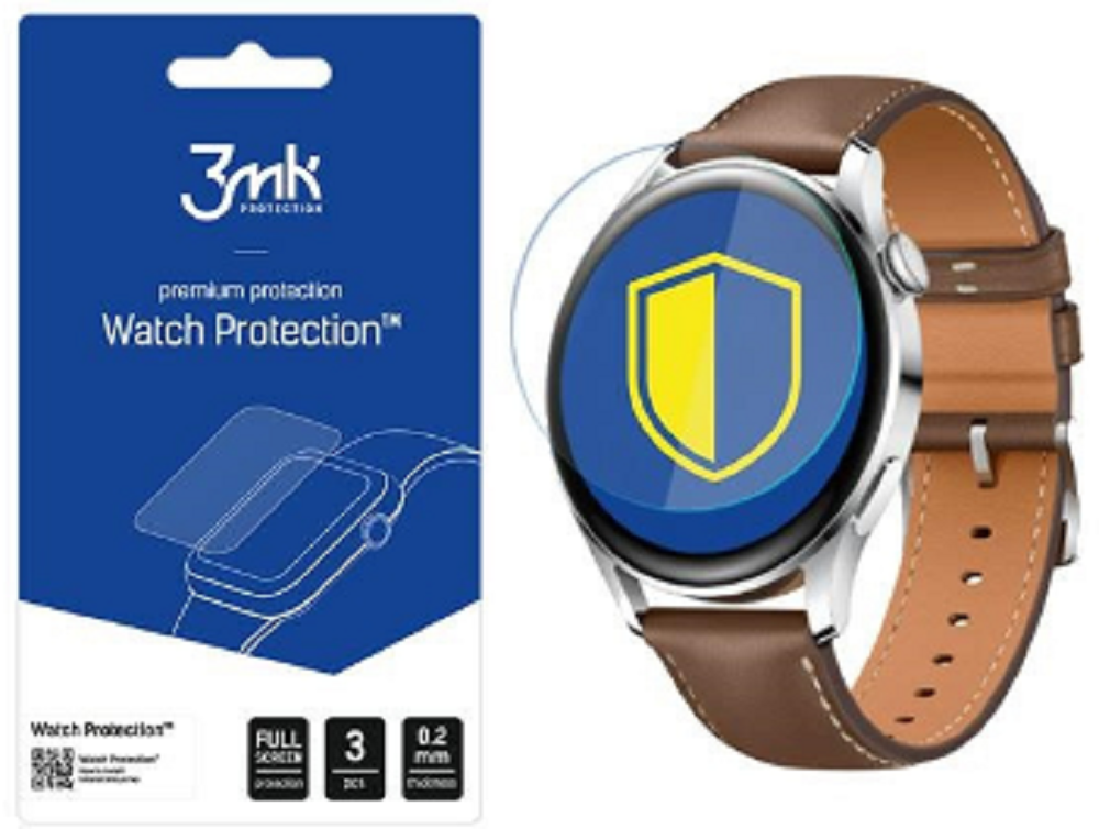 3MK ARC+ Screen Protector - Μεμβράνη Προστασίας Οθόνης Huawei Watch 3 - 3 Τεμάχια