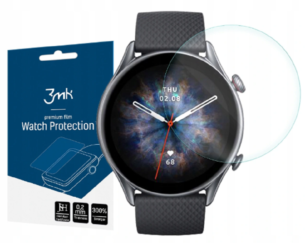 3MK ARC Screen Protector - Μεμβράνη Προστασίας Οθόνης Xiaomi Amazfit GTR 3 Pro - 3 Τεμάχια