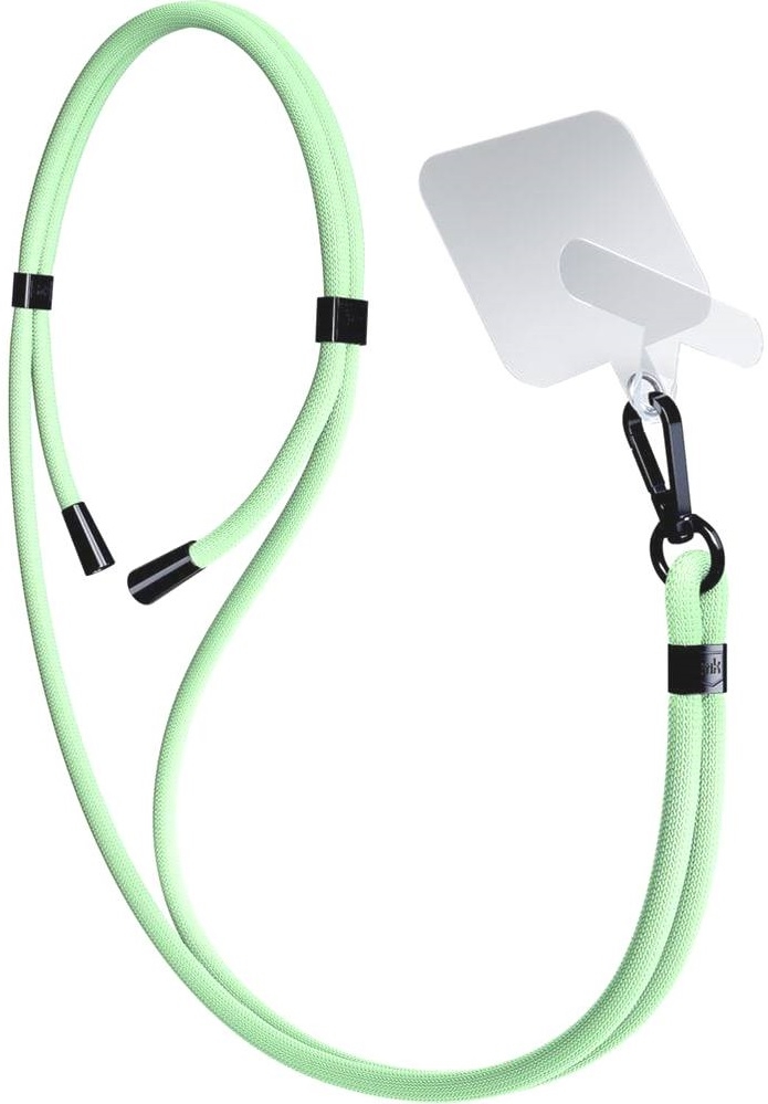3MK EasyClip - Αποσπώμενο Λουράκι Λαιμού για Θήκες Κινητών / Smartphones - Green / Black