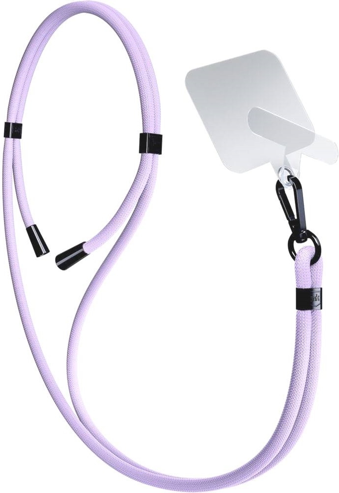 3MK EasyClip - Αποσπώμενο Λουράκι Λαιμού για Θήκες Κινητών / Smartphones - Purple / Black (5903108568678)