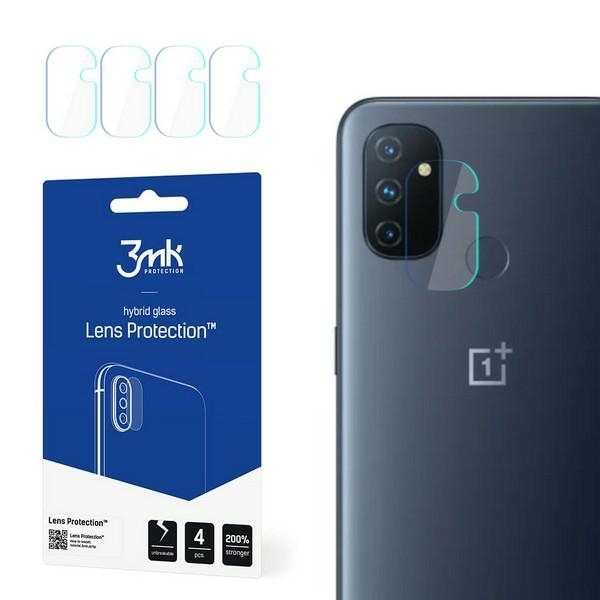 3MK Hybrid Glass Camera Protector - Αντιχαρακτικό Υβριδικό Προστατευτικό Γυαλί για Φακό Κάμερας OnePlus Nord N100 - 4 Τεμάχια
