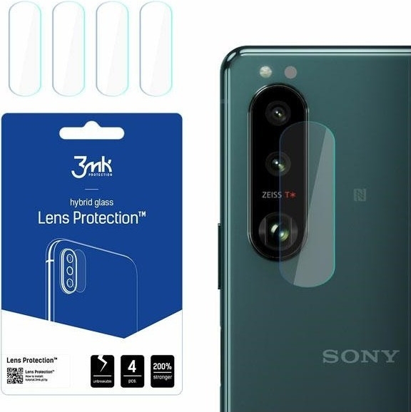 3MK Hybrid Glass Camera Protector - Αντιχαρακτικό Υβριδικό Προστατευτικό Γυαλί για Φακό Κάμερας Sony Xperia 1 III - 4 Τεμάχια