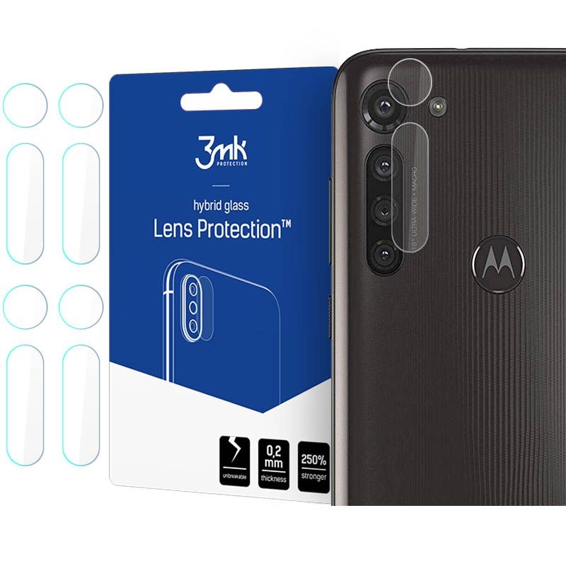 3MK Glass Camera Protector - Αντιχαρακτικό Προστατευτικό Γυαλί για Φακό Κάμερας Motorola Moto G8 Power - 4 τεμάχια 