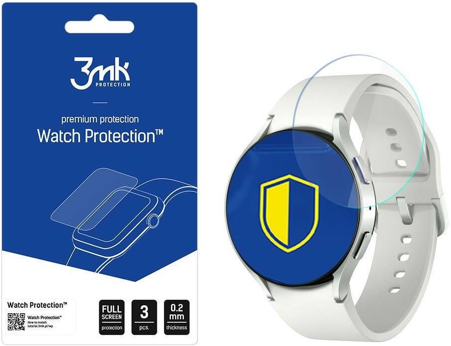 3MK Premium Flexible Glass - Αντιχαρακτικό Υβριδικό Προστατευτικό Γυαλί - Samsung Galaxy Watch 6 40mm - 0.2mm - 3 Τεμάχια