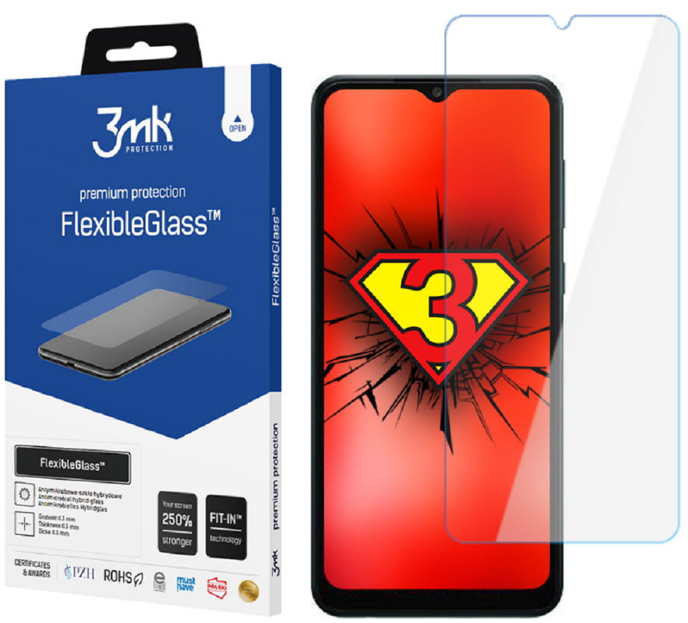 3MK Premium Flexible Glass - Αντιχαρακτικό Υβριδικό Προστατευτικό Γυαλί Οθόνης - Samsung Galaxy A04 - 0.3mm