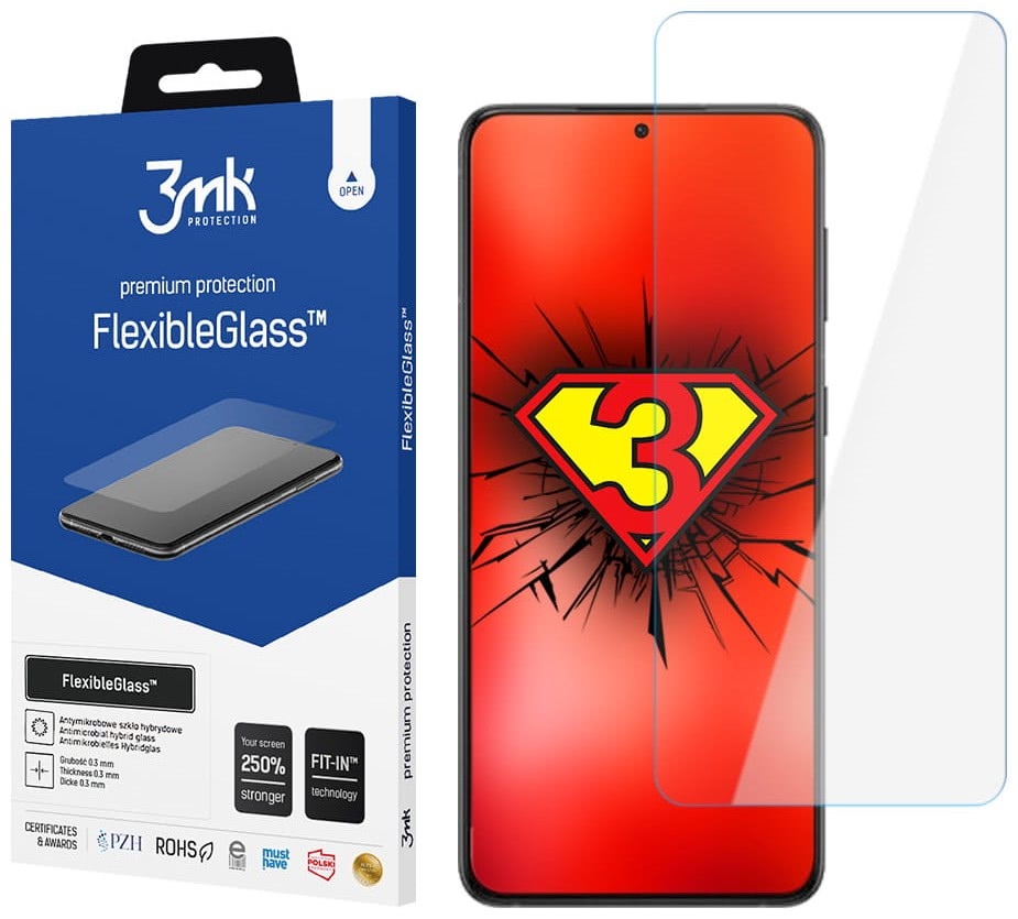 3MK Premium Flexible Glass - Αντιχαρακτικό Υβριδικό Προστατευτικό Γυαλί Οθόνης - Samsung Galaxy S22 Plus 5G - 0.3mm