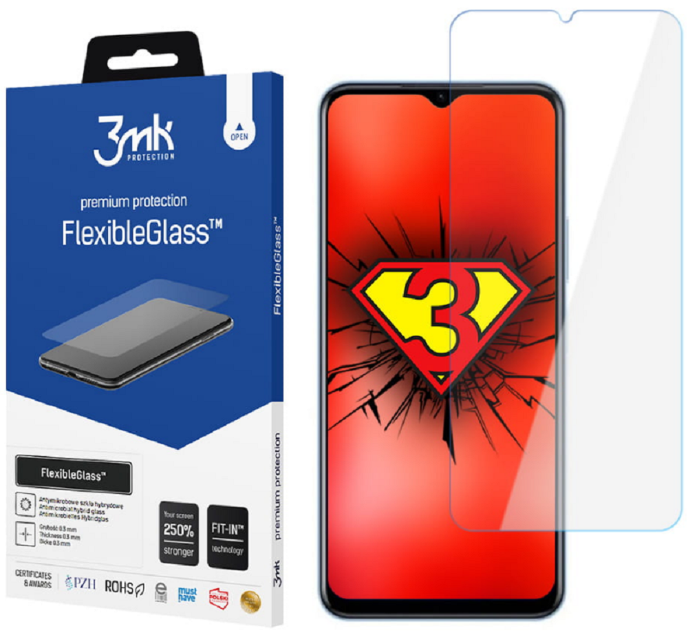 3MK Premium Flexible Glass - Αντιχαρακτικό Υβριδικό Προστατευτικό Γυαλί Οθόνης - Vivo Y30 5G - 0.3mm