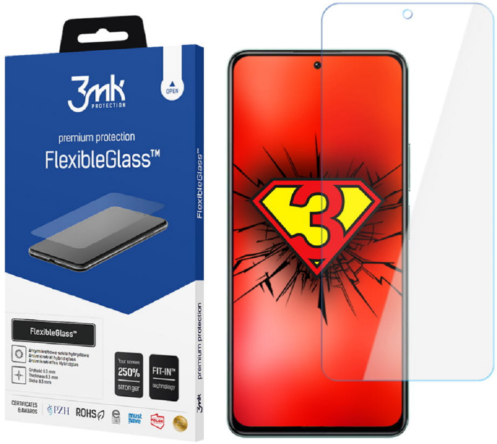 3MK Premium Flexible Glass - Αντιχαρακτικό Υβριδικό Προστατευτικό Γυαλί Οθόνης - Xiaomi Poco F4 - 0.3mm