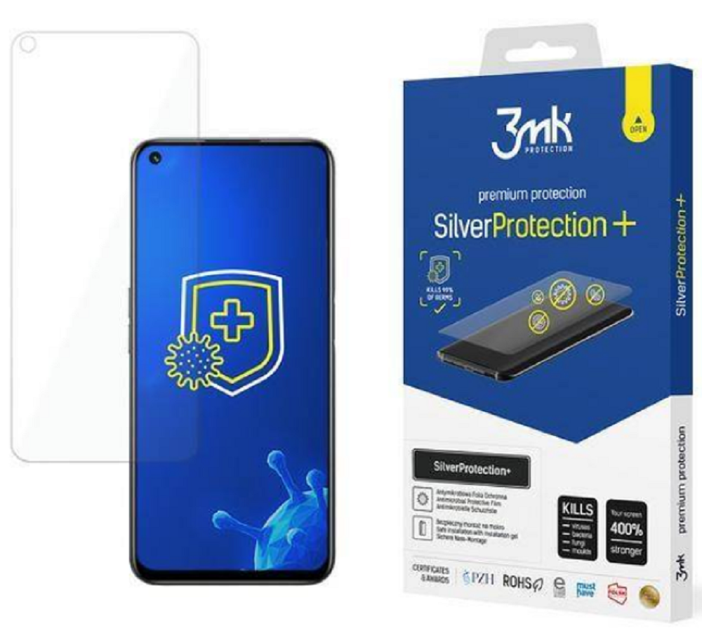 3MK Premium Silver Protection+ Αντιμικροβιακή Μεμβράνη Προστασίας Οθόνης - Realme 8