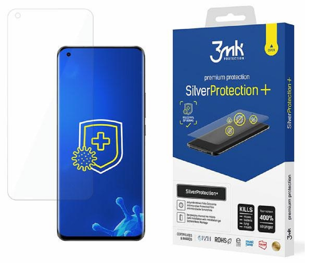 3MK Premium Silver Protection+ Αντιμικροβιακή Μεμβράνη Προστασίας Οθόνης - Xiaomi Mi 11 Ultra
