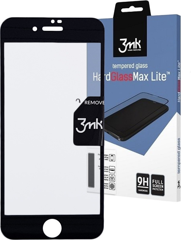 3MK Tempered HardGlass Max Lite - Fullface Αντιχαρακτικό Γυαλί Οθόνης Apple iPhone 8 Plus / 7 Plus - Black