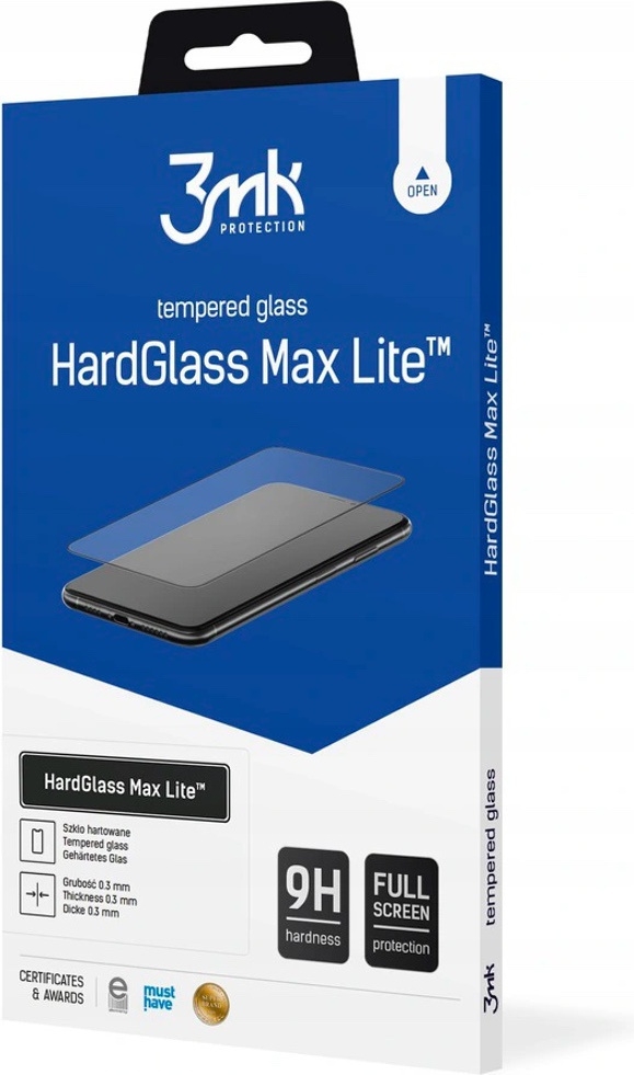 3MK Tempered HardGlass Max Lite - Fullface Αντιχαρακτικό Γυαλί Οθόνης OnePlus Nord N100 - Black