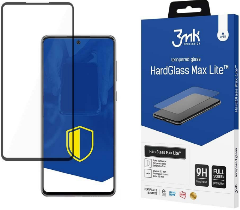 3MK Tempered HardGlass Max Lite - Fullface Αντιχαρακτικό Γυαλί Οθόνης Samsung Galaxy A73 5G - Black (5903108462365)
