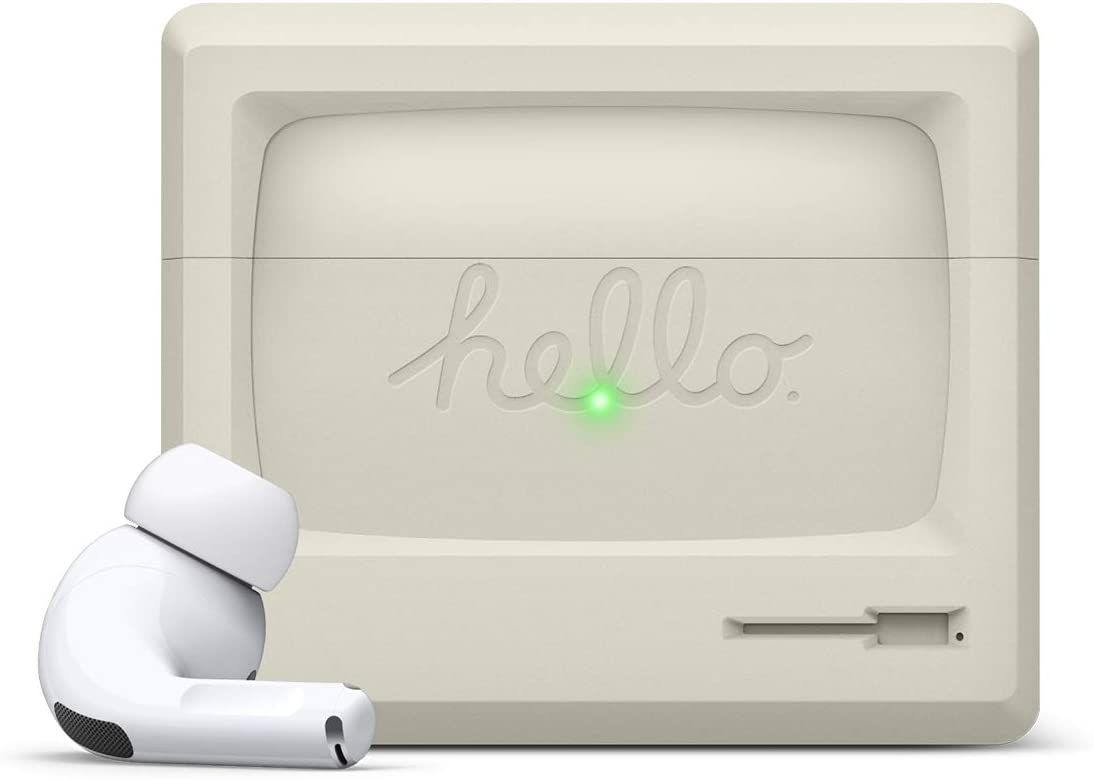 Elago AirPods Pro Retro AW3 Case - Ρετρό Θήκη Σιλικόνης για AirPods Pro 1st Gen - White