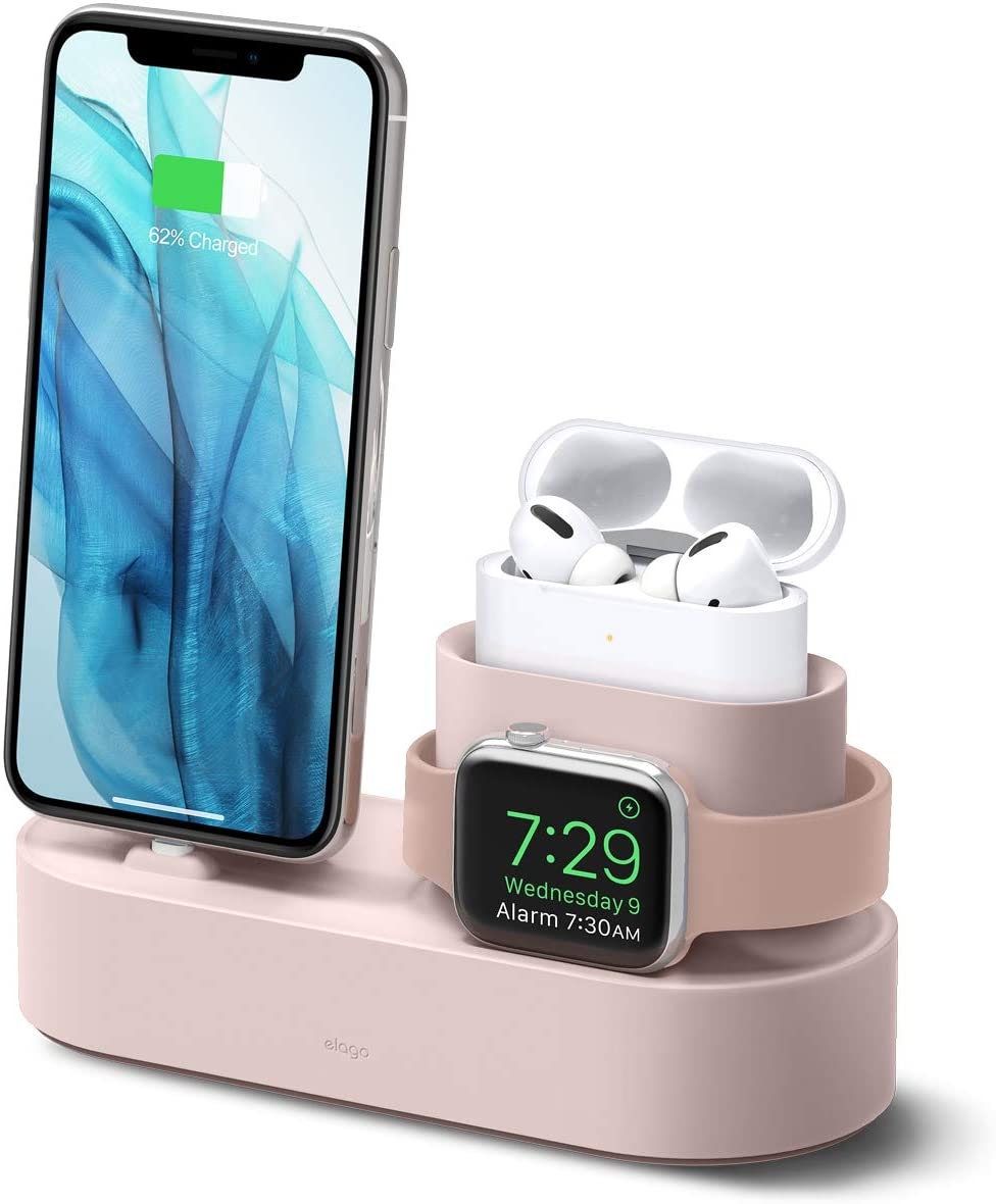 Elago Charging Hub για iPhone / AirPods Pro 2nd Gen / 1st Gen / Apple Watch - Sand Pink