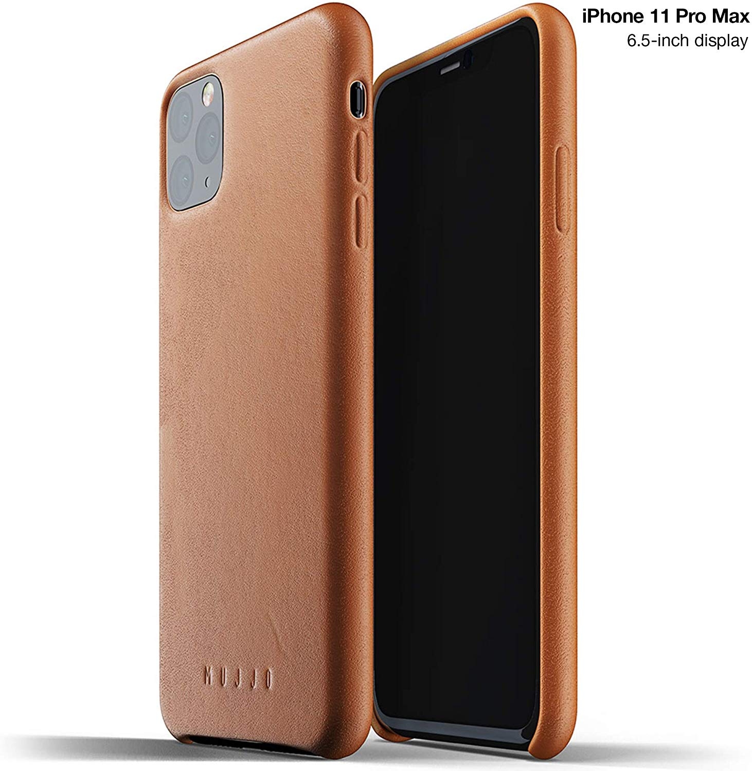 MUJJO Full Leather Case - Δερμάτινη Θήκη iPhone 11 Pro Max - Tan