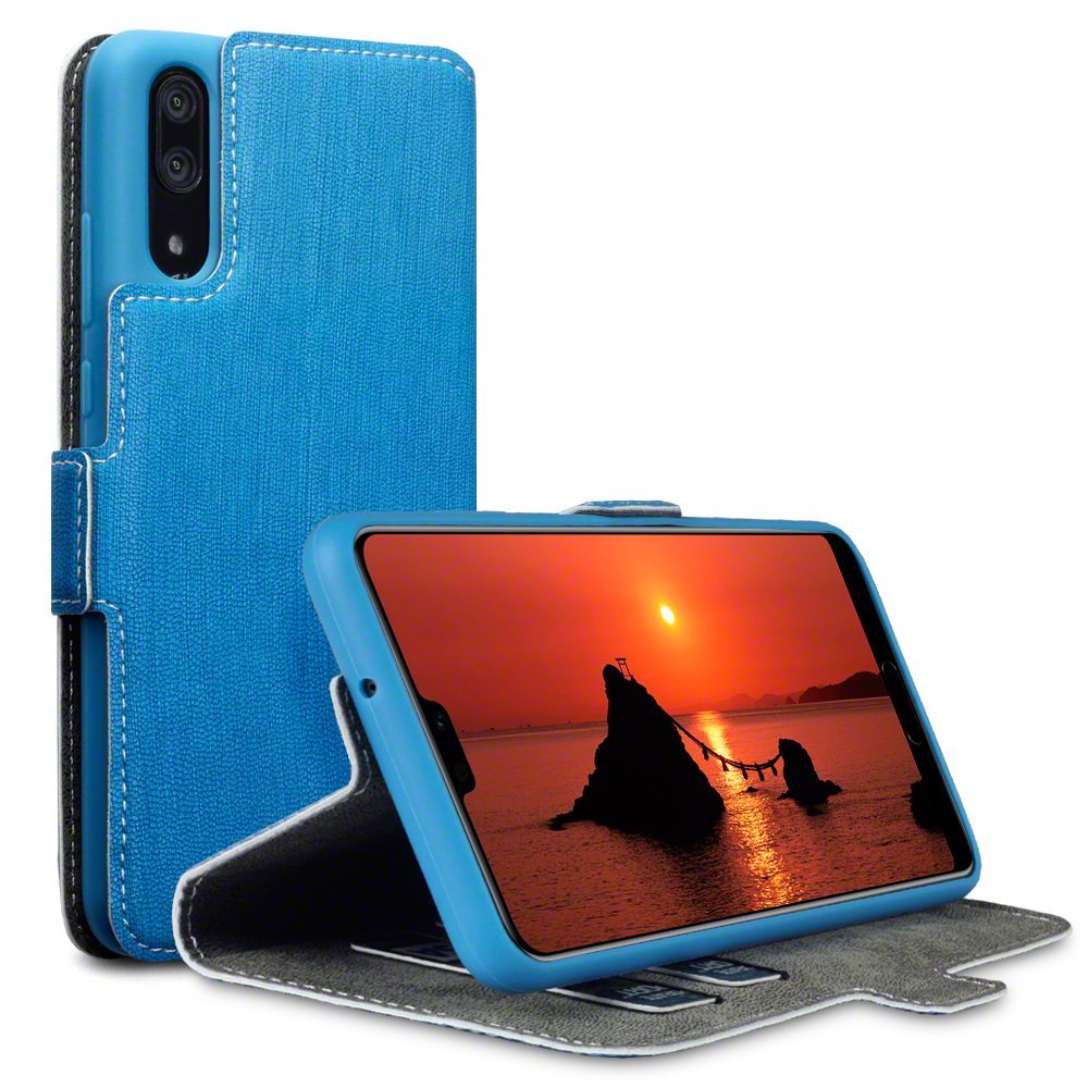 Terrapin Low Profile Θήκη - Πορτοφόλι Huawei P20 - Light Blue