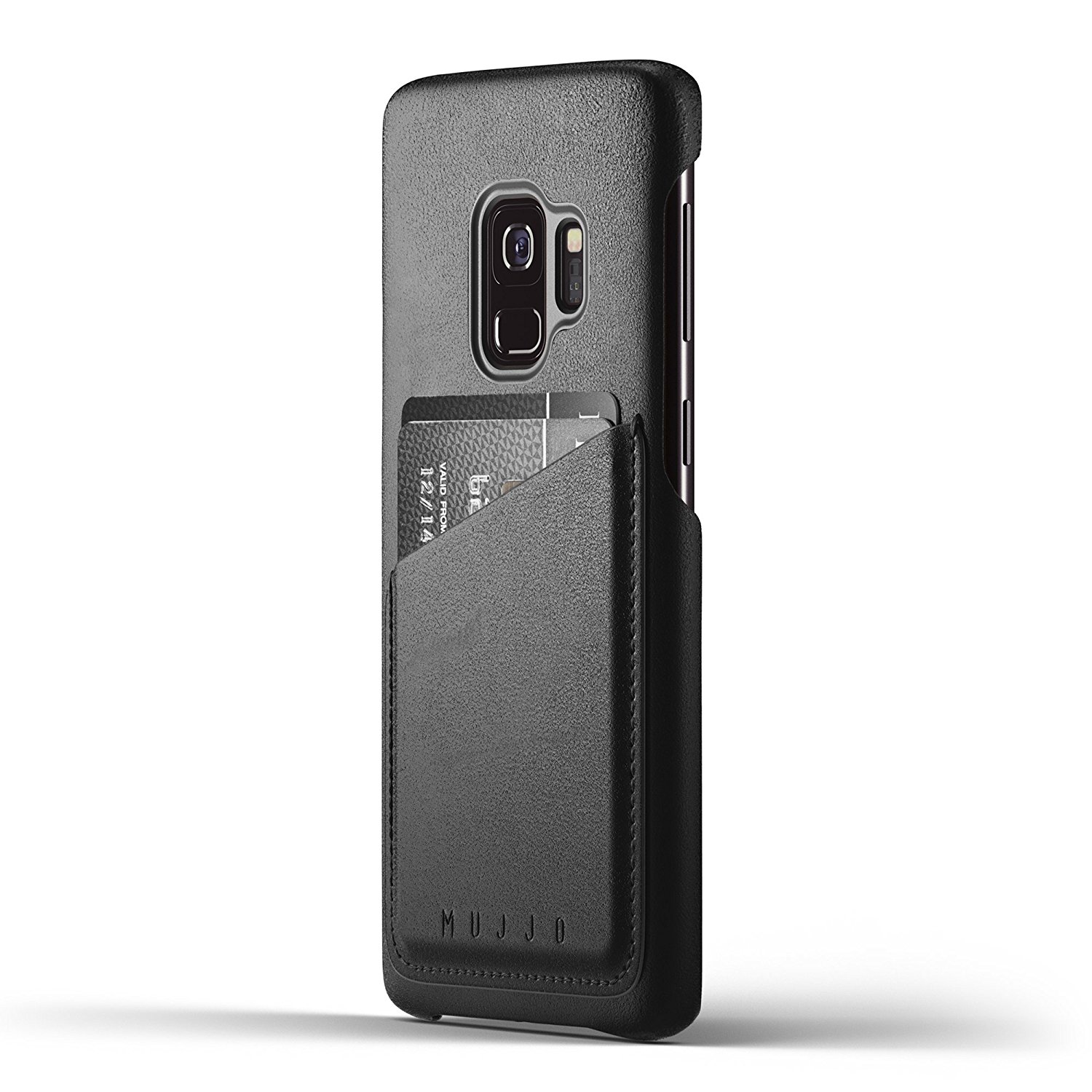 MUJJO Full Leather Wallet Case - Δερμάτινη Θήκη-Πορτοφόλι Samsung Galaxy S9 - Black