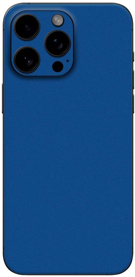 Αυτοκόλλητο Skin Προστασίας Πλάτης - Apple iPhone 15 Pro - Gams Premium Vinyl Skin Back Plate - Blue Satin Matte
