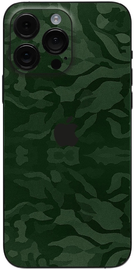 Αυτοκόλλητο Skin Προστασίας Πλάτης - Apple iPhone 15 Pro - Gams Premium Vinyl Skin Back Plate - Camo Green