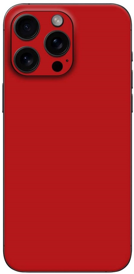 Αυτοκόλλητο Skin Προστασίας Πλάτης - Apple iPhone 15 Pro - Gams Premium Vinyl Skin Back Plate - Red Matte (GAMS-VNL-SKIN-RM-001-076)