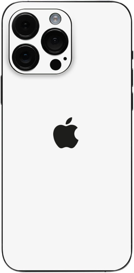 Αυτοκόλλητο Skin Προστασίας Πλάτης - Apple iPhone 15 Pro Max - Gams Premium Vinyl Skin Back Plate - White Matte