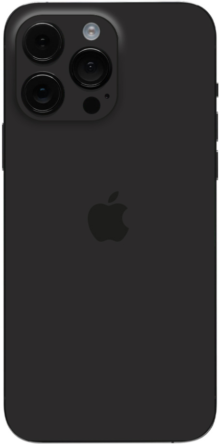 Αυτοκόλλητο Skin Προστασίας Πλάτης - Apple iPhone 15 Pro Max - Gams Premium Vinyl Skin Back Plate - Black Matte