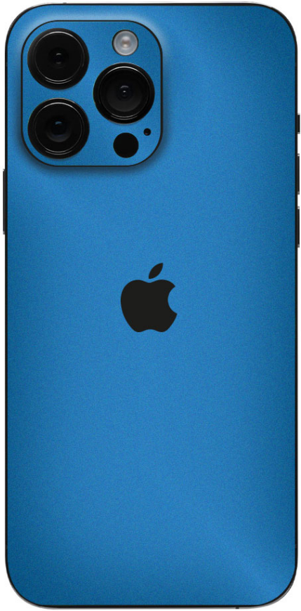 Αυτοκόλλητο Skin Προστασίας Πλάτης - Apple iPhone 15 Pro Max - Gams Premium Vinyl Skin Back Plate - Blue Satin Matte