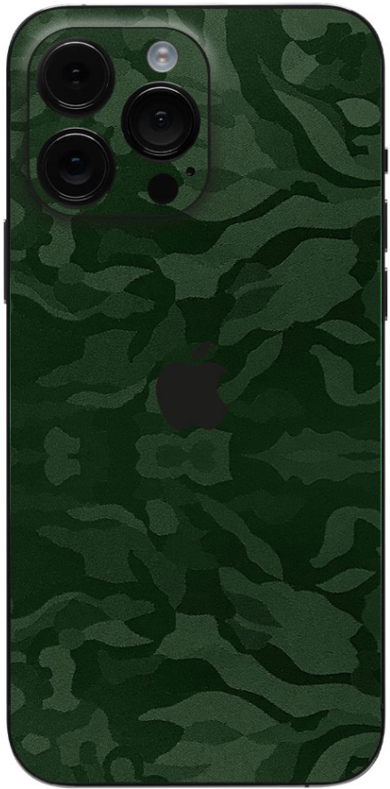 Αυτοκόλλητο Skin Προστασίας Πλάτης - Apple iPhone 15 Pro Max - Gams Premium Vinyl Skin Back Plate - Camo Green