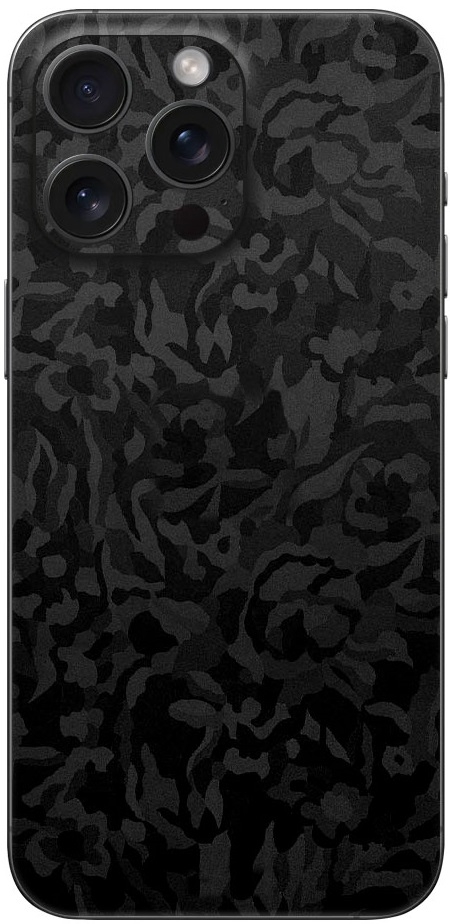Αυτοκόλλητο Skin Προστασίας Πλάτης - Apple iPhone 16 Pro Max - Gams Premium Vinyl Skin Back Plate - Camo Black