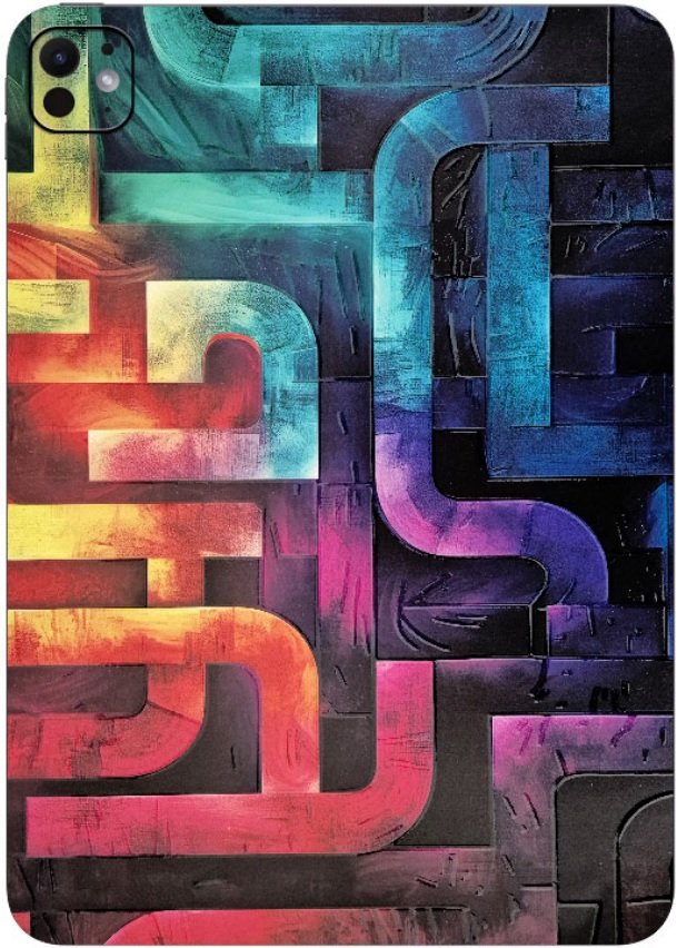 Αυτοκόλλητο Skin Προστασίας Πλάτης iPad (A16) 11th Gen. 2025 11" Gams Premium Vinyl Skin Back Plate Labyrinth