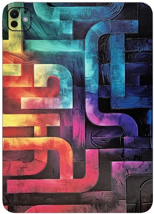 Αυτοκόλλητο Skin Προστασίας Πλάτης iPad Air 11" 2025 Gams Premium Vinyl Skin Back Plate Labyrinth