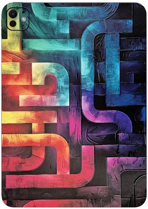 Αυτοκόλλητο Skin Προστασίας Πλάτης iPad Air 13" 2025 Gams Premium Vinyl Skin Back Plate Labyrinth