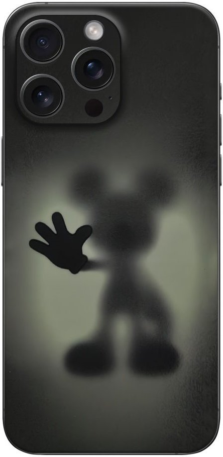 Αυτοκόλλητο Skin Προστασίας Πλάτης iPhone 16 Gams Premium Vinyl Skin Back Plate Φωσφορίζον Luminus Mouse