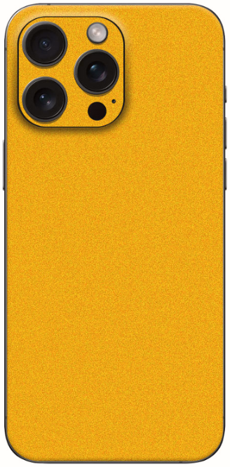 Αυτοκόλλητο Skin Προστασίας Πλάτης iPhone 16 Gams Premium Vinyl Skin Back Plate Yellow Satin