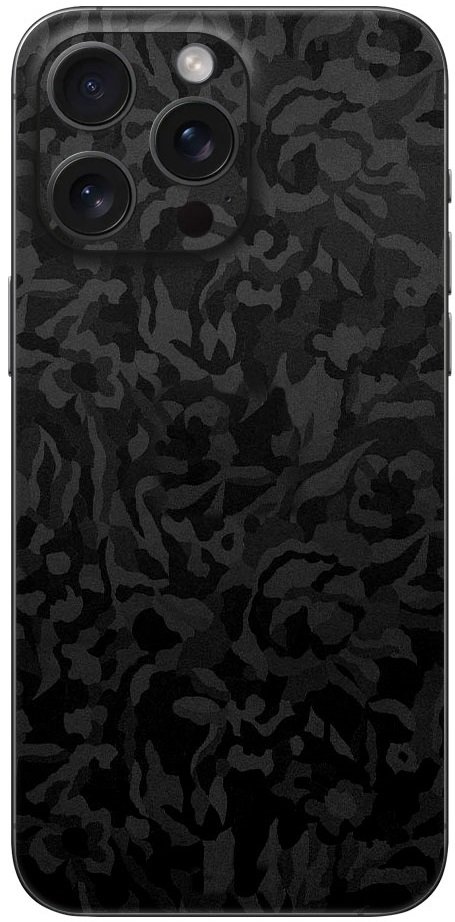 Αυτοκόλλητο Skin Προστασίας Πλάτης iPhone 16 Pro Gams Premium Vinyl Skin Back Plate - Camo Black (GAMS-VNL-SKIN-CB-001-084)