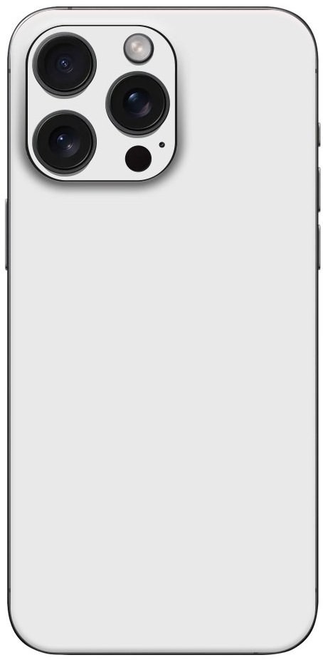 Αυτοκόλλητο Skin Προστασίας Πλάτης iPhone 16 Pro Max Gams Premium Vinyl Skin Back Plate White Matte