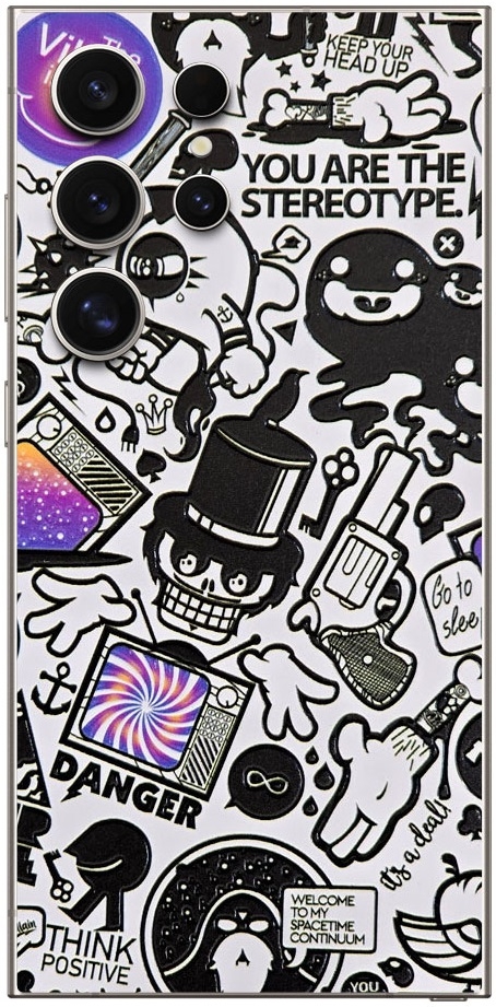 Αυτοκόλλητο Skin Προστασίας Πλάτης - Samsung Galaxy S24 Ultra - Gams Premium Vinyl Skin Back Plate - 3D TV Sticker