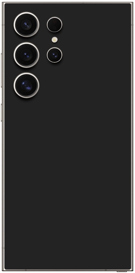 Αυτοκόλλητο Skin Προστασίας Πλάτης - Samsung Galaxy S24 Ultra - Gams Premium Vinyl Skin Back Plate - Black Matte