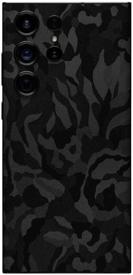 Αυτοκόλλητο Skin Προστασίας Πλάτης - Samsung Galaxy S24 Ultra - Gams Premium Vinyl Skin Back Plate - Camo Black (GAMS-VNL-SKIN-CB-002-201)