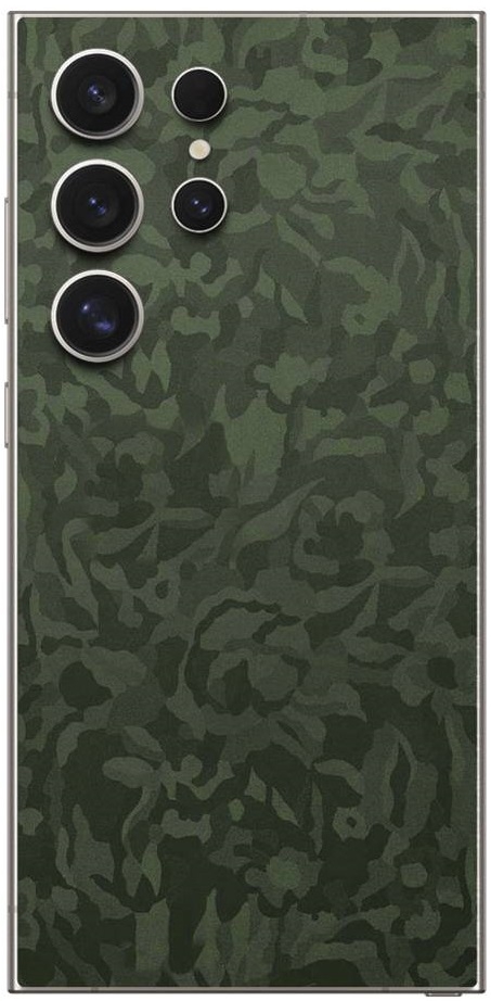 Αυτοκόλλητο Skin Προστασίας Πλάτης - Samsung Galaxy S24 Ultra - Gams Premium Vinyl Skin Back Plate - Camo Green (GAMS-VNL-SKIN-CG-002-201)